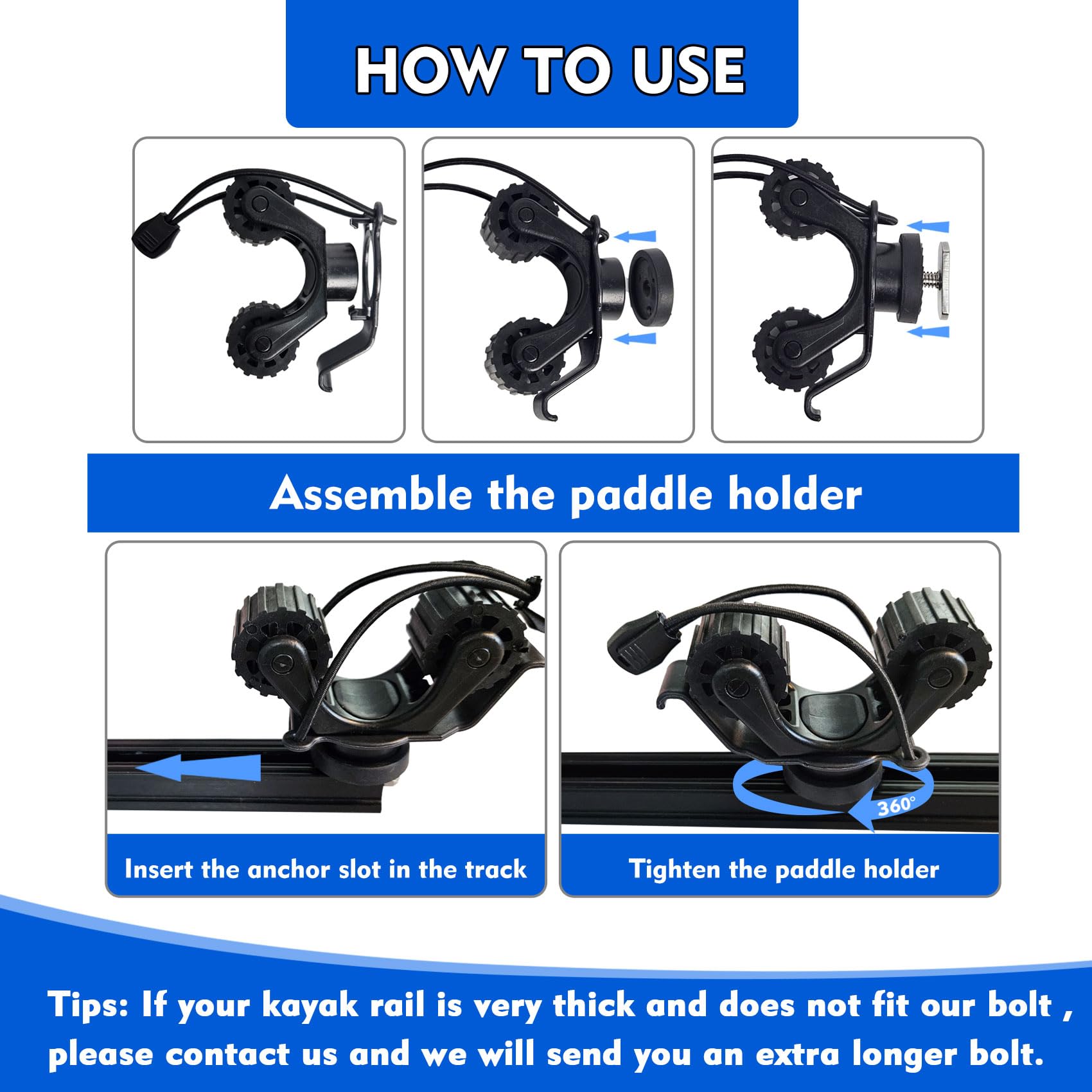 Kayak Rail Paddle Holder Kayak - Fishing Kayak Rod Holder review and price