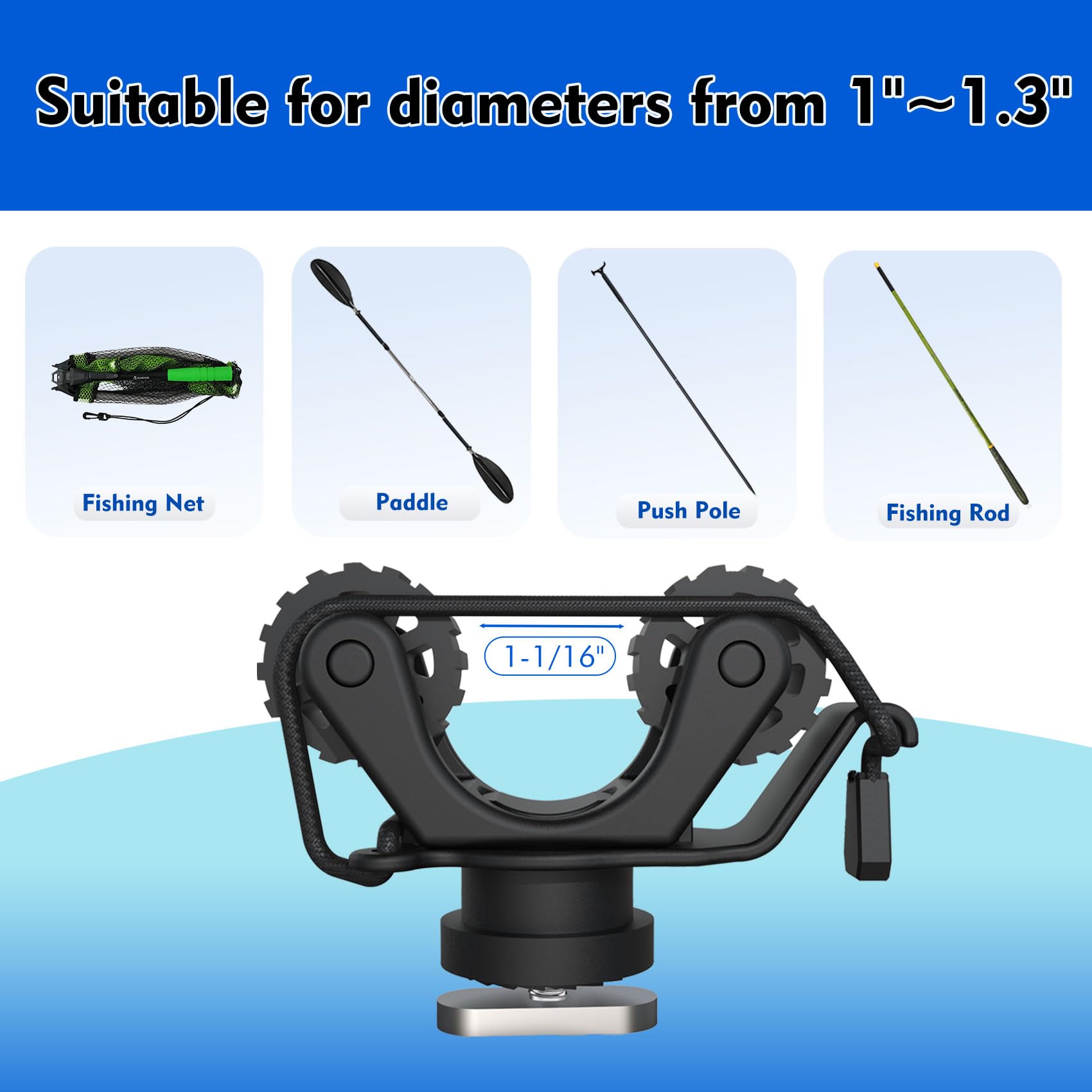 Kayak Rail Paddle Holder Kayak - Fishing Kayak Rod Holder review and price