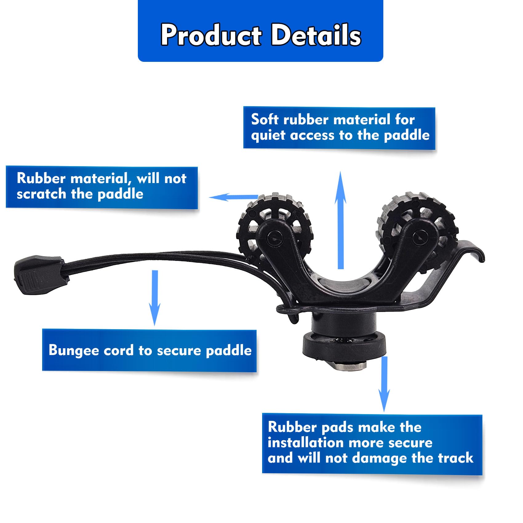 Kayak Rail Paddle Holder Kayak - Fishing Kayak Rod Holder review and price