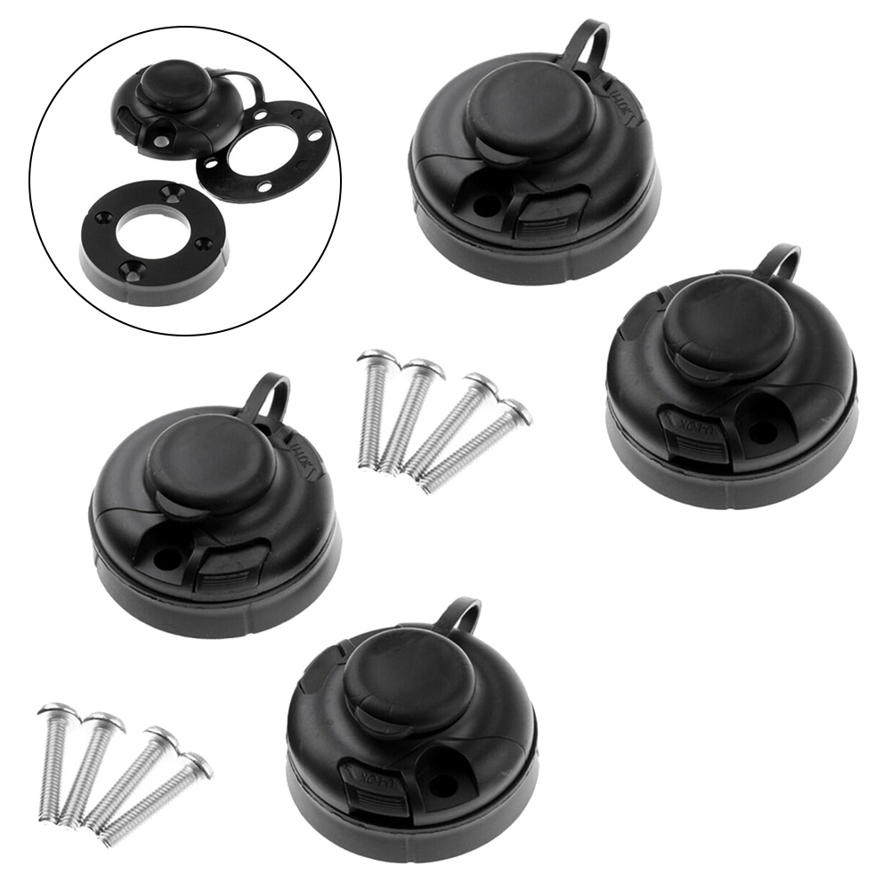 4Pcs Black ABS Fishing Rod Hol - Fishing Kayak Rod Holder review and price