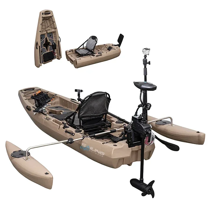 9.5ft 1 Person Folding Plastic - Fishing Kayak Pedal Drive review and price